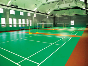 Revêtement de sol en PVC texturé épais pour terrains de badminton intérieurs